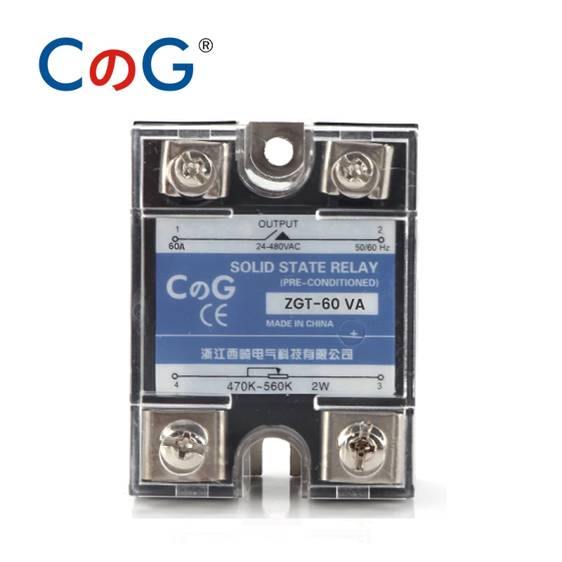 CG SSR 10VA 25VA 40VA однофазный регулятор напряжения реле теплоотвода 10A 25A 40A VA