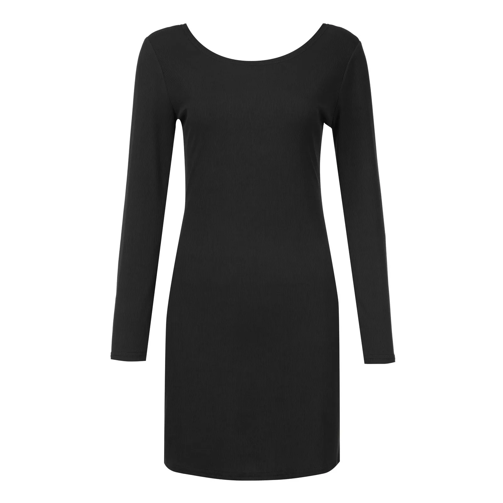 Женское мини платье 2021 Новые Модные Элегантные повседневные однотонные Цвет с О