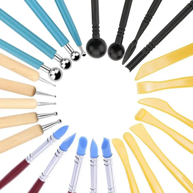 25 шт глиняные инструменты для моделирования скульптурные ваяния и создания