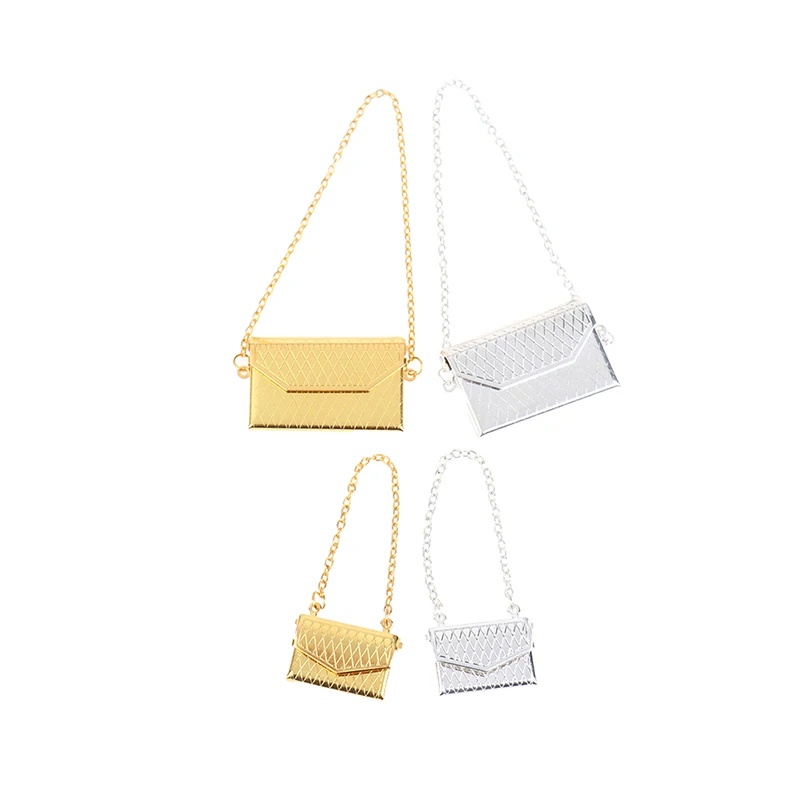 

New 1/12 Doll Handbag Lady metal Bag Purse Accessories Dollhouse Kids Toy 2 Sizes