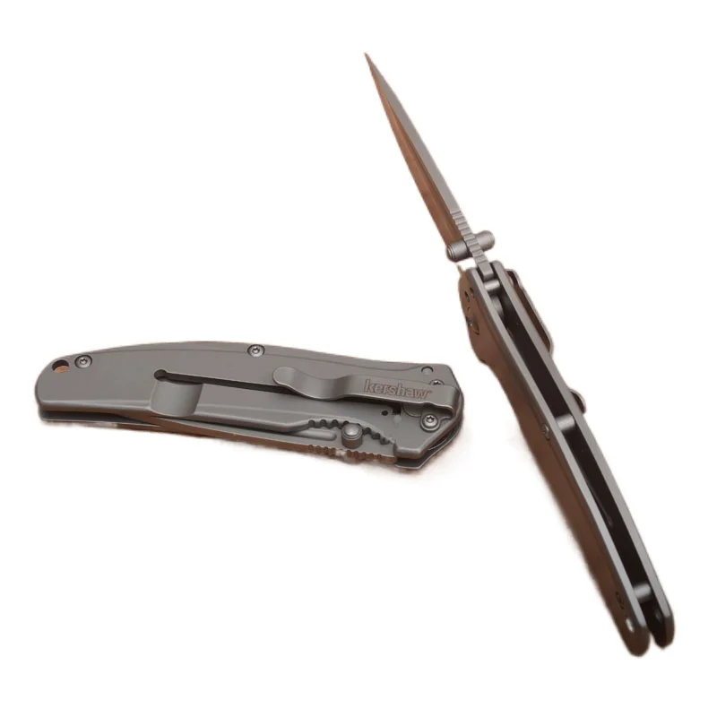 

Kershaw folding Self defense aviation aluminum handle 8cr13mov bladeoutdoor camping hunting Tactical Survival fruit knives EDC