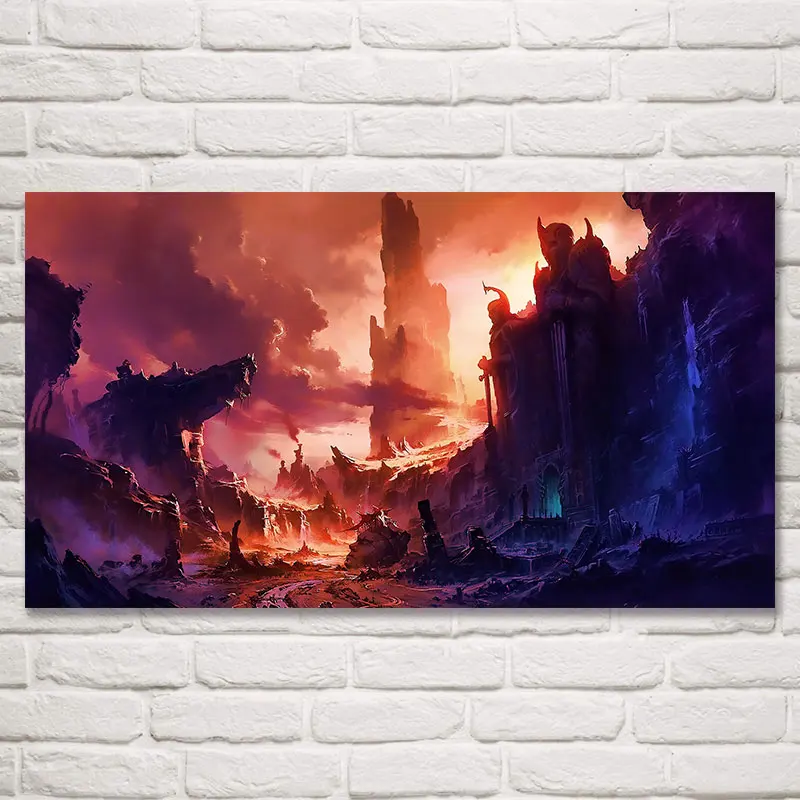 FOOCAME Gandalf Властелин колец Balrog Fantasy фильм Искусство Шелковые Плакаты и принты украшение стены дома картины живопись