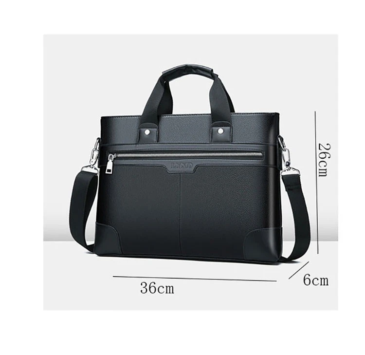 

Men PU Leather Shoulder Fashion Business Bags Handbags Black Bag Men for Document Leather Laptop Briefcases Bag