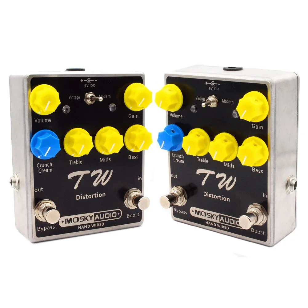 

MOSKY TW Distortion Mini Guitar Effect Pedal 3-band EQ Enhanced Crunch Distortion Pedal True Bypass Guitar Parts And Accessories