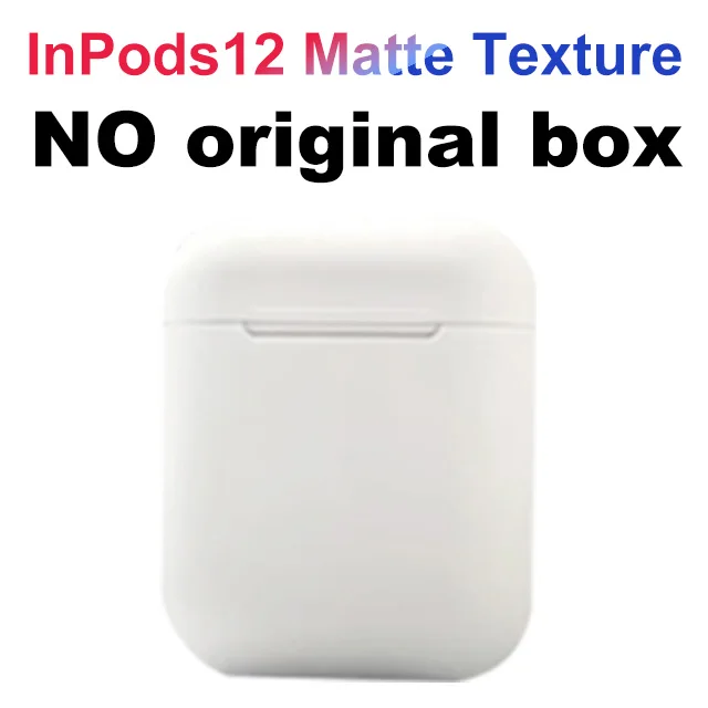 i12 D white nobox Новые беспроводные наушники Macaron i12 TWS Bluetooth 5,0 в гарнитуре сенсорный всплывающий стерео наушники для телефона HD микрофон - Цвет: i12 D white nobox