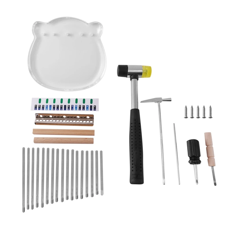 

17 Keys Kalimba Acrylic Thumb Piano DIY Musical Instrument Finger Piano,Gifts for Kids Beginners