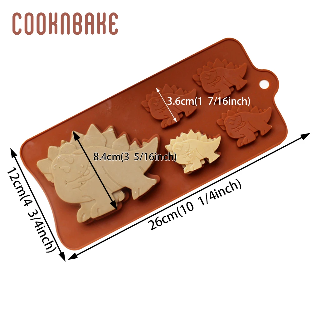 CDY-100 COOKNBAKE силиконовая форма для шоколада, конфет, динозавра, печенья, торта, кондитерских изделий, инструмент для выпечки, ледяной куб, желе, форма для украшения торта, форма - Цвет: CDY-100