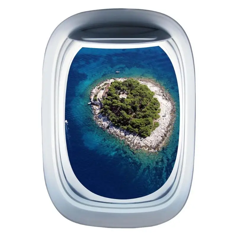 ПВХ плесени доказательство стикер на стену ночной небо остров снег горы