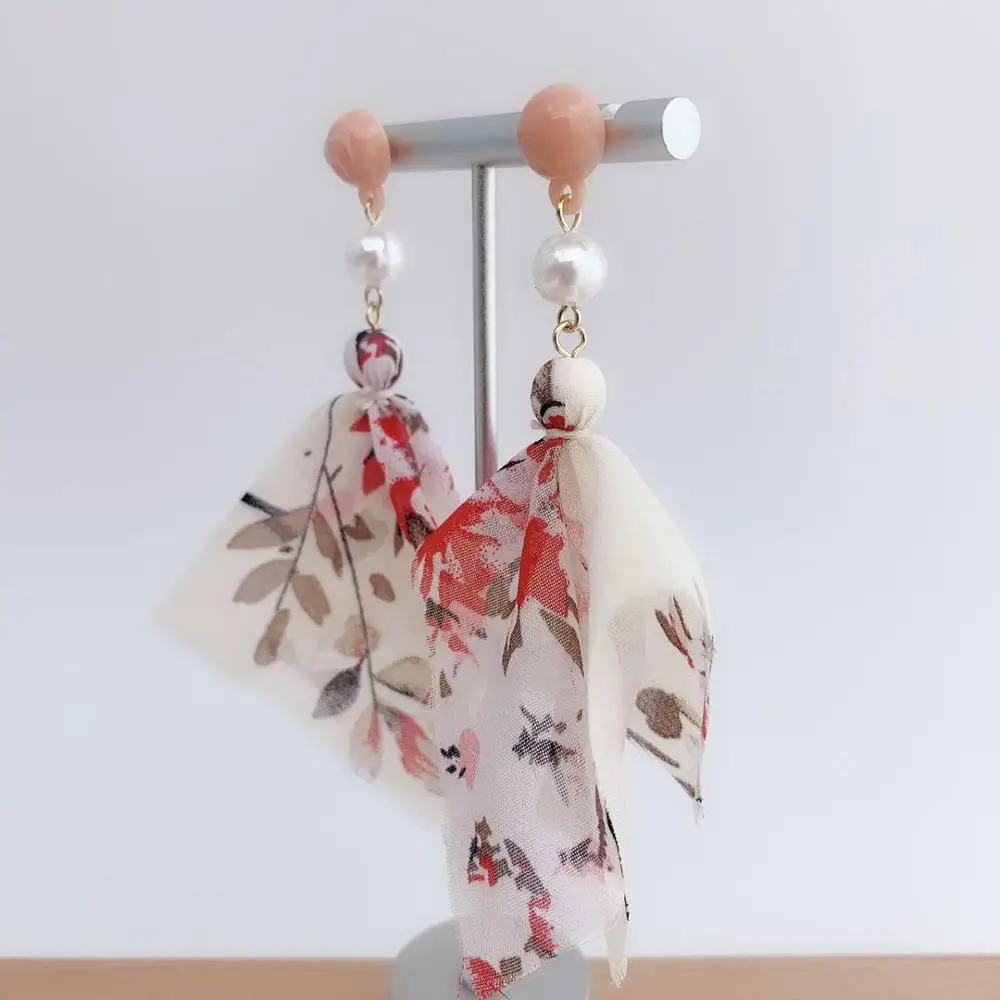 Новые серьги из железной пряжи с искусственным жемчугом Модные Ювелирные