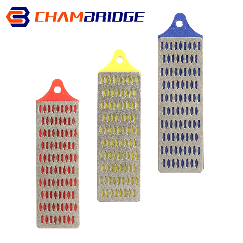 

3Pcs 75mm Diamond Sharpening Hone Set Stone Whetstone Block Kitchen Knife Sharpener Accessories Grit 200/300/400