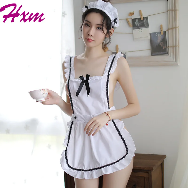 

sexy women Maid dress sexy lolia dress Adult maid outfit sexy Lingerie sexy Apron Waiter cosplay Halloween costume for women