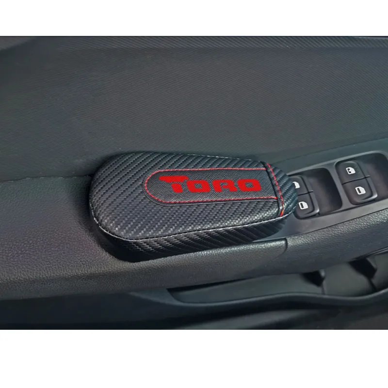 Car Styling for Fiat Toro 1pc Carbon Fiber Leather Leg Cushion Knee Pad Armrest Interior Accessories | Автомобили и мотоциклы