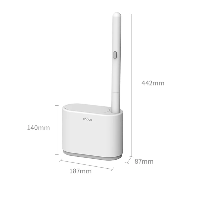 ecoco disposable toilet brush household wall mounted can thrown without dead corners cleaningtoilet brush bathroom accessories free global shipping