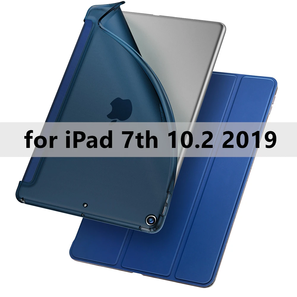 Blue 7th 2019 ESR чехол для iPad mini 5 Air 3 Air3 ультра тонкий кожаный резиновый, мягкий, из ТПУ чехол на магните для iPad 7 7th Gen 10,2 синий - Цвет: Blue 7th 2019