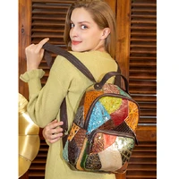 2021 womens leather backpack female leather school bags for girls luxury laptop backpacks for women bagpacks handbags