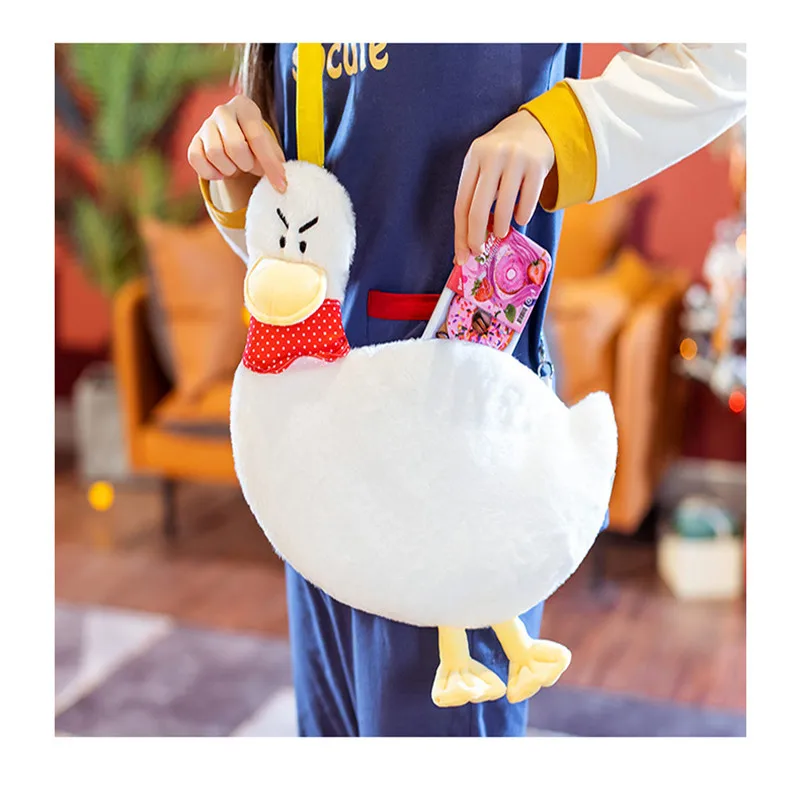 

26/37CM Cute Duck Plush Bag Girls Purse Messengers Bags Handbag Cartoon Animals Shape Crossbody Bags Shoulder Bag Birthday Gift