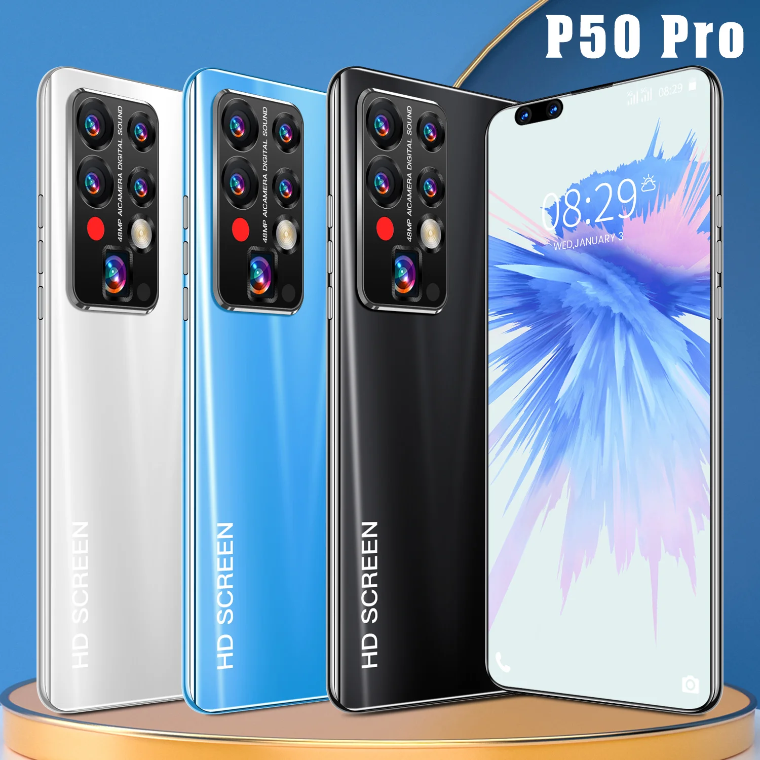

Смартфон 100% оригинальный P50 Pro, полный дисплей 7,8 дюйма, 16 ГБ + 512 ГБ, мобильный телефон 4GLTE/смартфон HAUWEI 2021 дюйма, сотовый телефон с двумя SIM-карт...