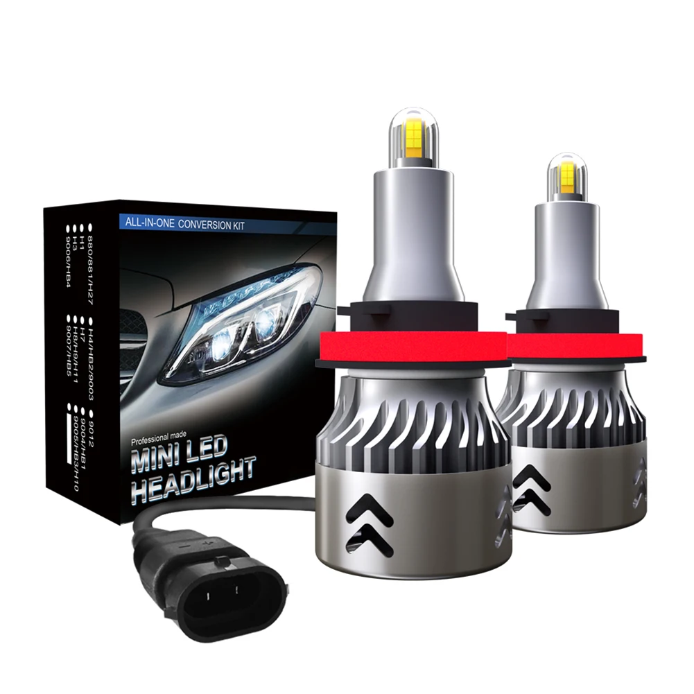 

SALE 8-Sides CSP H11 / H9 / H8 LED Headlight Bulb Kit 110W 19600LM Super Mini Fog Lamps Lights Car Accessories Dropshipping
