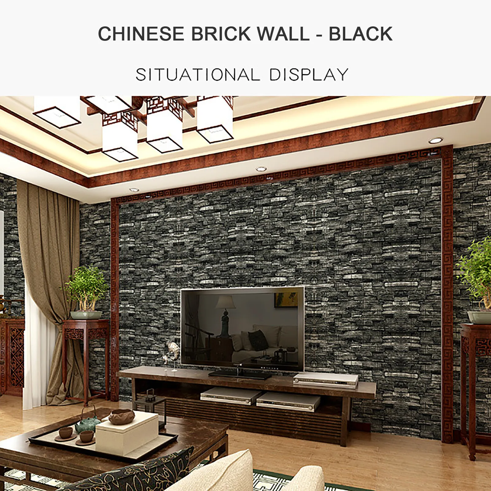 1 шт. 3D Наклейка на стену в стиле ретро наклейка виде кирпича s для гостиной фона