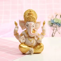 mini hindu elephant lord statue ganesha god of success decoration