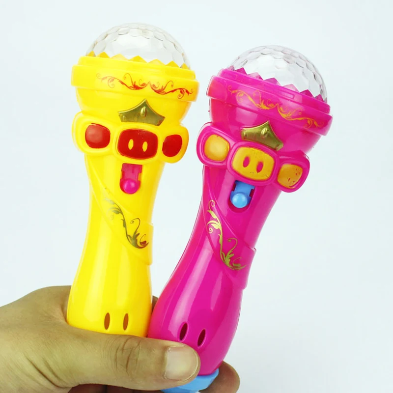 

Children Kids Microphone Shape Toy Starry Flashlight Toys Flashing Stick