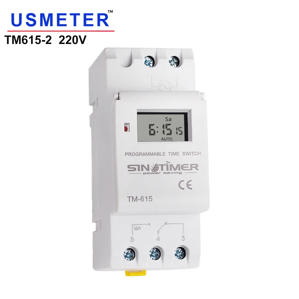 220V AC 16A электронный Еженедельный 7 дней программируемый цифровой промышленный реле таймера управления Din рейку переключатель времени