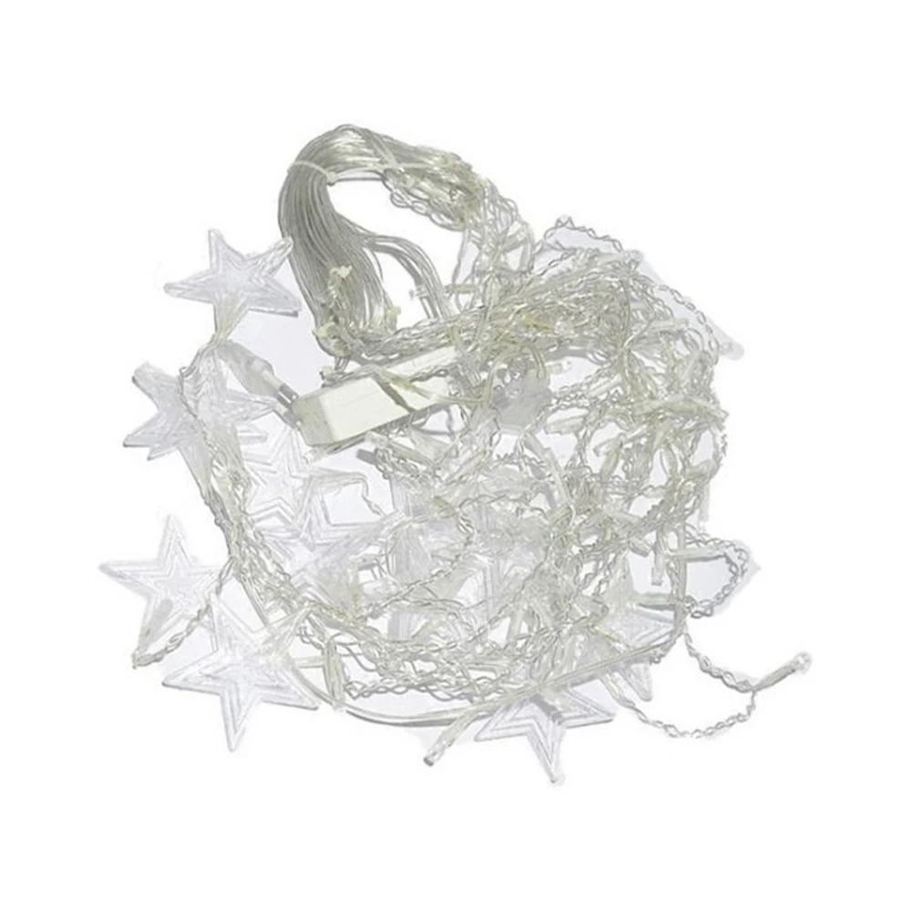 

3.5m LED Star Curtain String Lights Fairy Garland Lights 8Modes Star Shaped Decorative Light For Home Holiday Party String Light