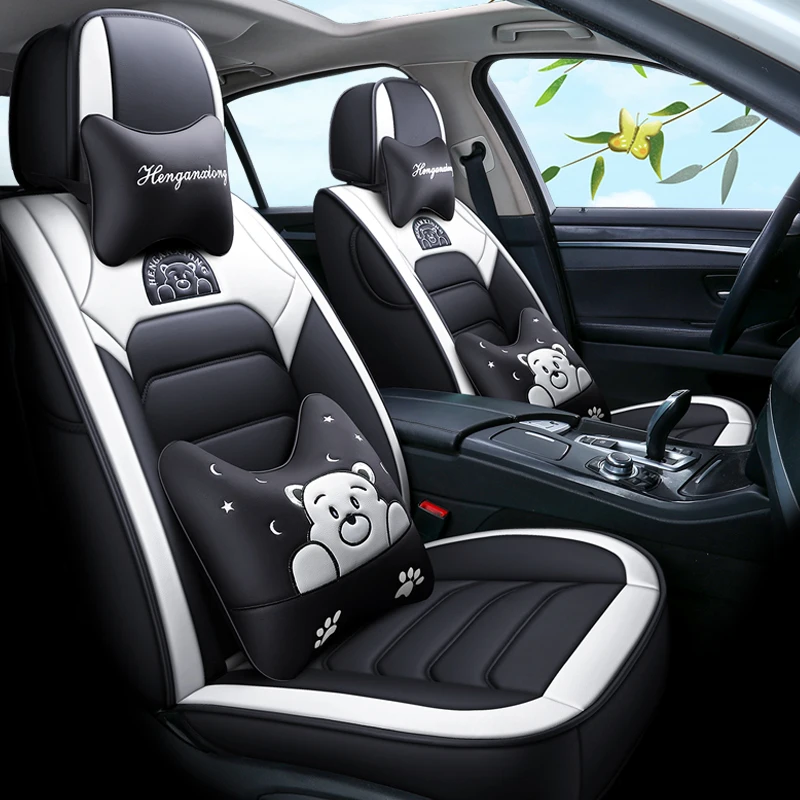 Чехлы из экокожи на автомобильные сиденья полное покрытие для Mercedes benz aclass cla c slc slk