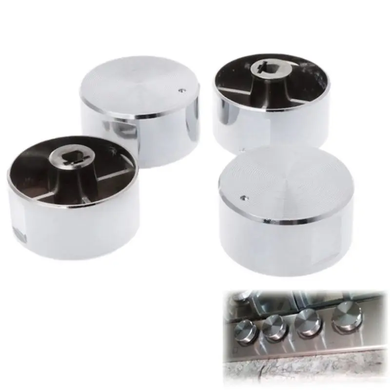 

4Pcs Rotary Switches Round Knob Gas Stove Burner Oven Kitchen Parts Handles For Gas Stove