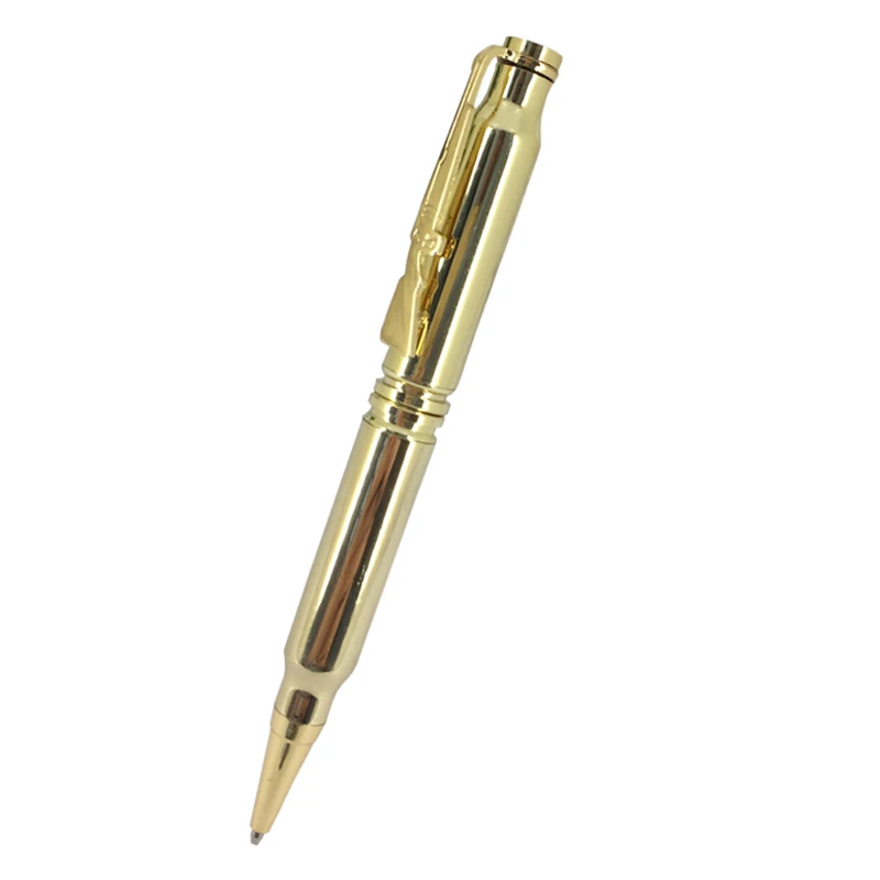 

Золотая шариковая ручка ACMECN с винтовкой, шариковая ручка в форме болта, Аксессуары для оружия, рекламные подарки магазина
