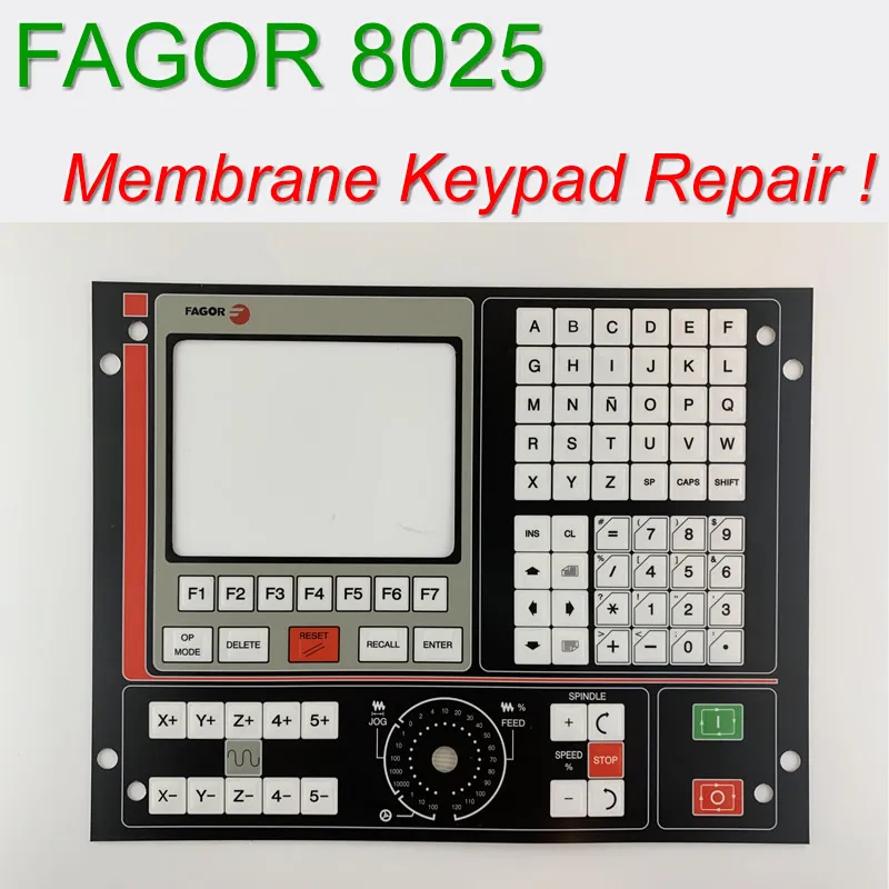 Fagor 8025 8025M 8025GP 8035 8050 8055 ЧПУ HMI панель Мембрана для ремонта имеют стандартный|Панель|