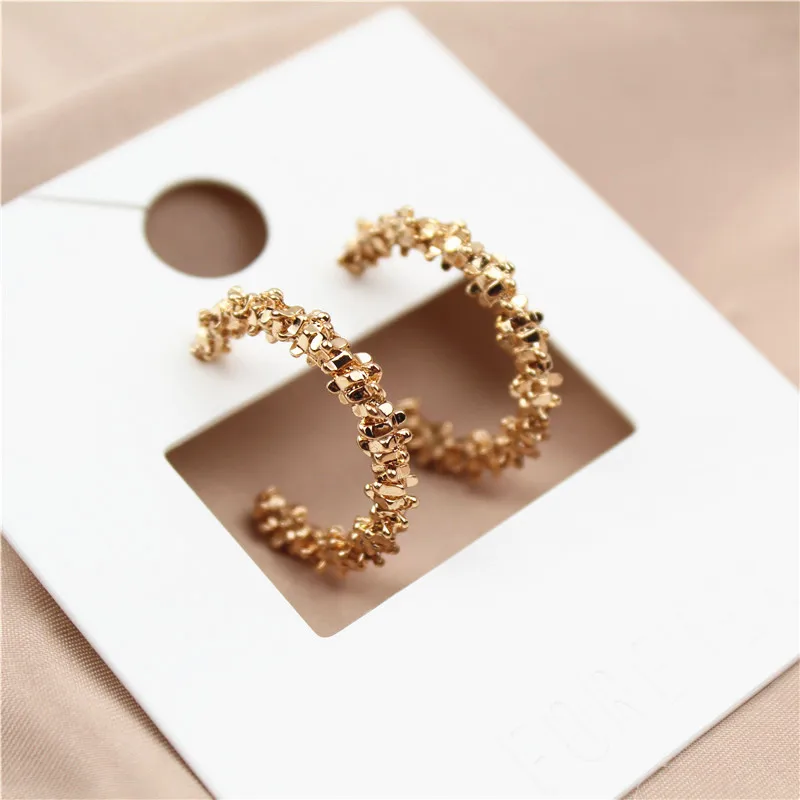 

New fund earring cold contracted individual trend metal ear ring