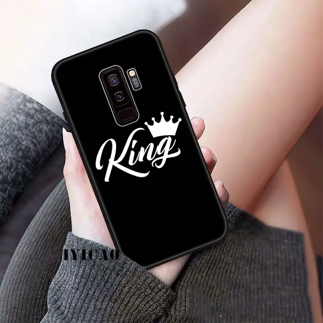 Роскошный мягкий силиконовый чехол King Queen для Samsung Galaxy S20 S10 S9 S8 Plus Lite Ultra S10e S6 S7 Edge |