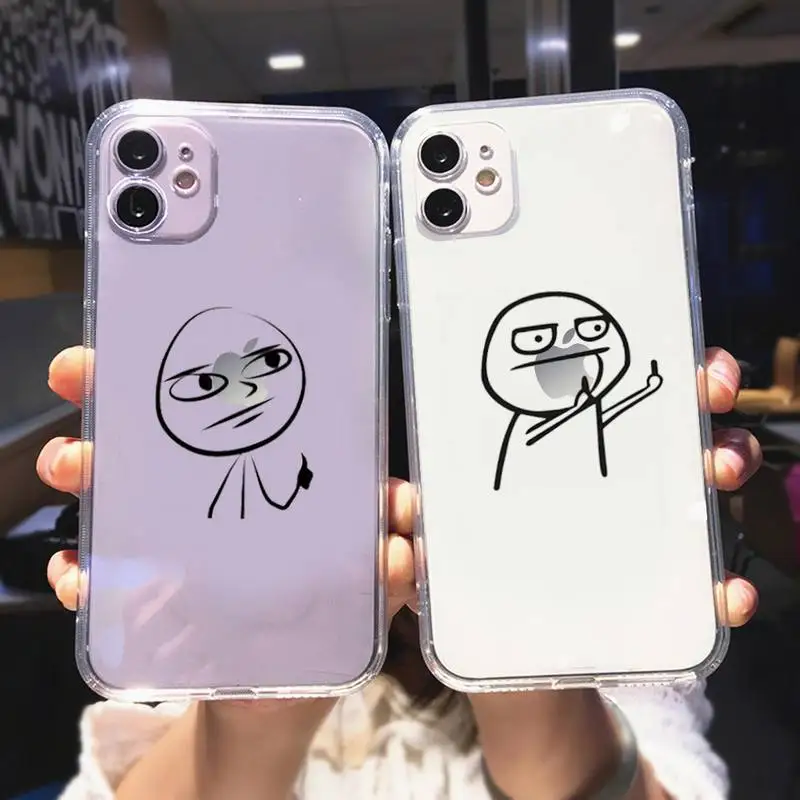 

Cartoon Gestures Phone Case For iPhone 12 Mini 11 Pro XS Max X XR 7 8 Plus