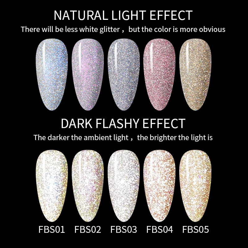 Светоотражающий Гель-лак BORN PRETTY для ногтей Радужный блестящий эффект Auroras