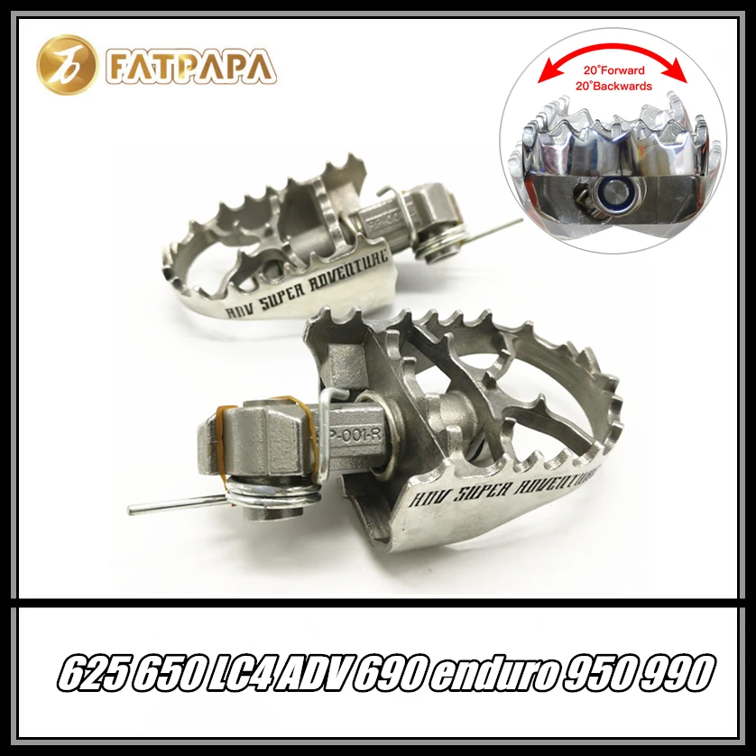 Для KTM 625 650 LC4 ADV 690 Enduro 950 990 Adventure Sm аксессуары для мотоциклов Передние Подножки