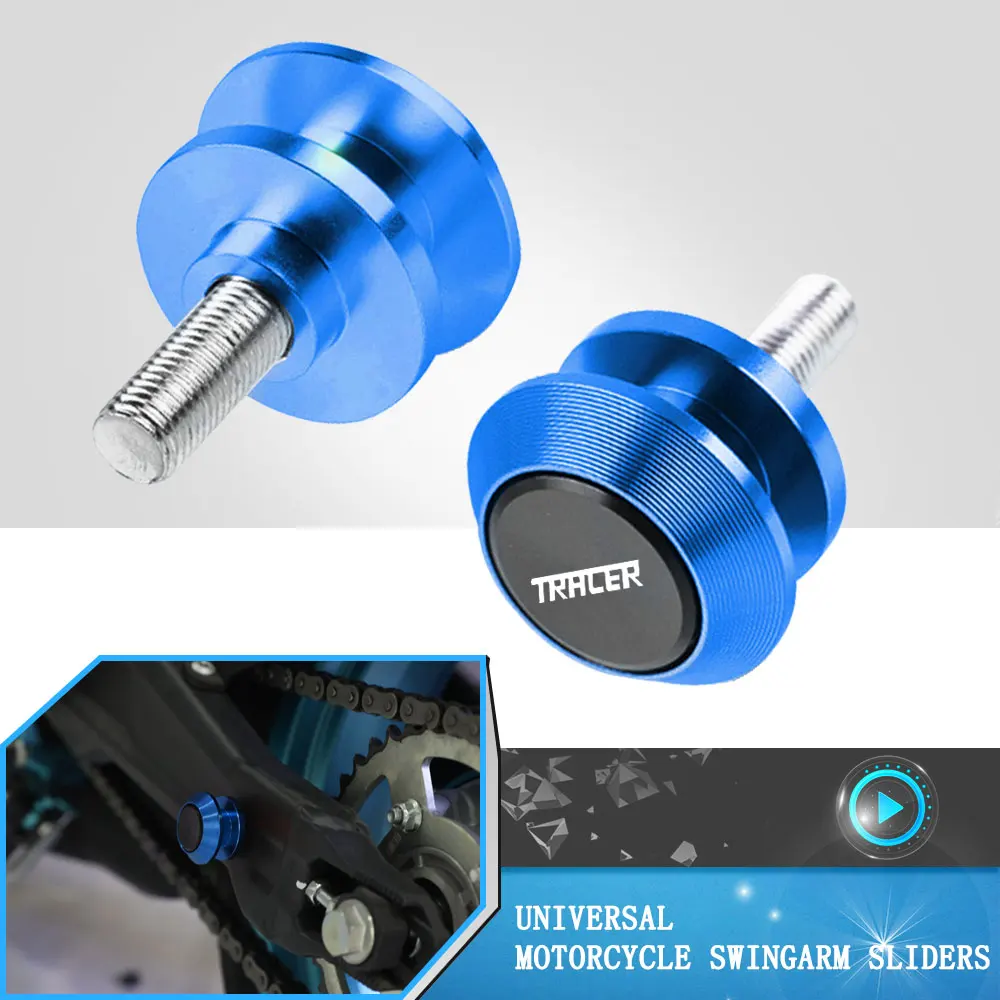 

6mm Motorcycle CNC Aluminum Swingarm Spools Slider Stand Screws Accessories For Yamaha MT09TRACER MT-09 Tracer GT 2014-2020 2019