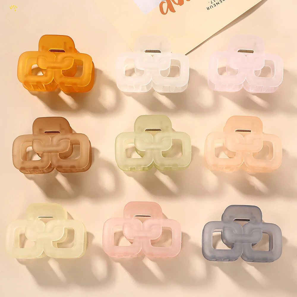 

Korean Version of Ins Temperament Out Plate Hair Candy Color Frosted Clip Small Shark Clip Female Hair Accessories Wholesale