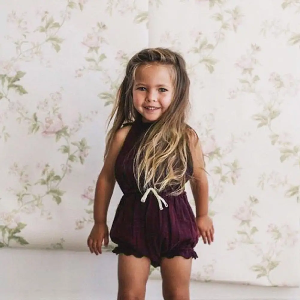 

Baby Summer Clothing Toddler Baby Girl Clothes Ruffle Sleeveless Romper Jumpsuit One-Pieces 0-24 Months 2021 Hot Sale
