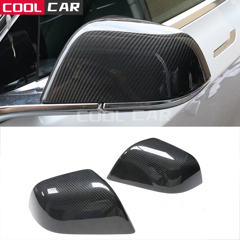

Carbon Fiber For Tesla Model S 3 X Car Back Side Wing Rearview Mirror Cover Caps Shell Trim 2017 2018 2019 2020 Glossy Matte