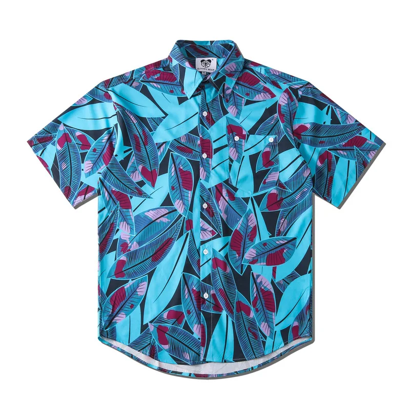 

Fashion Women Hawaii Beach Shirts For Men Summer New Men Casual Print Short Sleeve Shirt Oversized Harajuku Blusas Chemise Homme