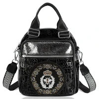 women diamond backpack female high quality black backpacks teenade girl school bag fashion daily messenger shoulder bags mochila