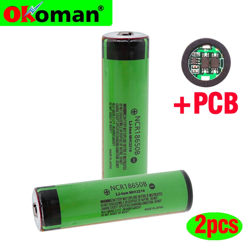 Литиевая аккумуляторная батарея NCR18650B 100% Новый оригинальный аккумулятор 18650 3 7 В