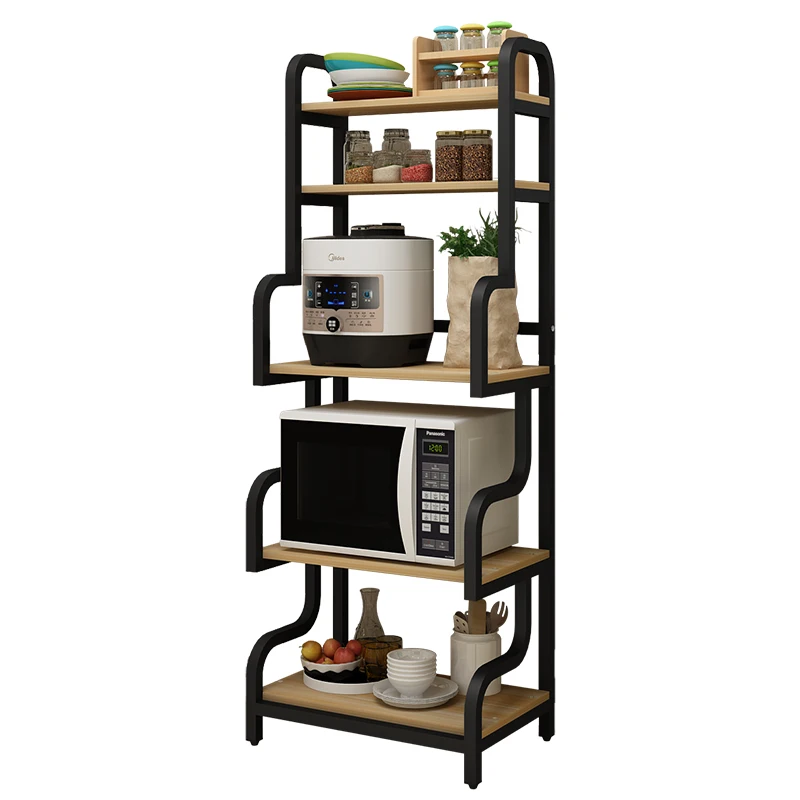 Многоярусные полки для кухонной утвари стеллаж микроволновой печи бытовой