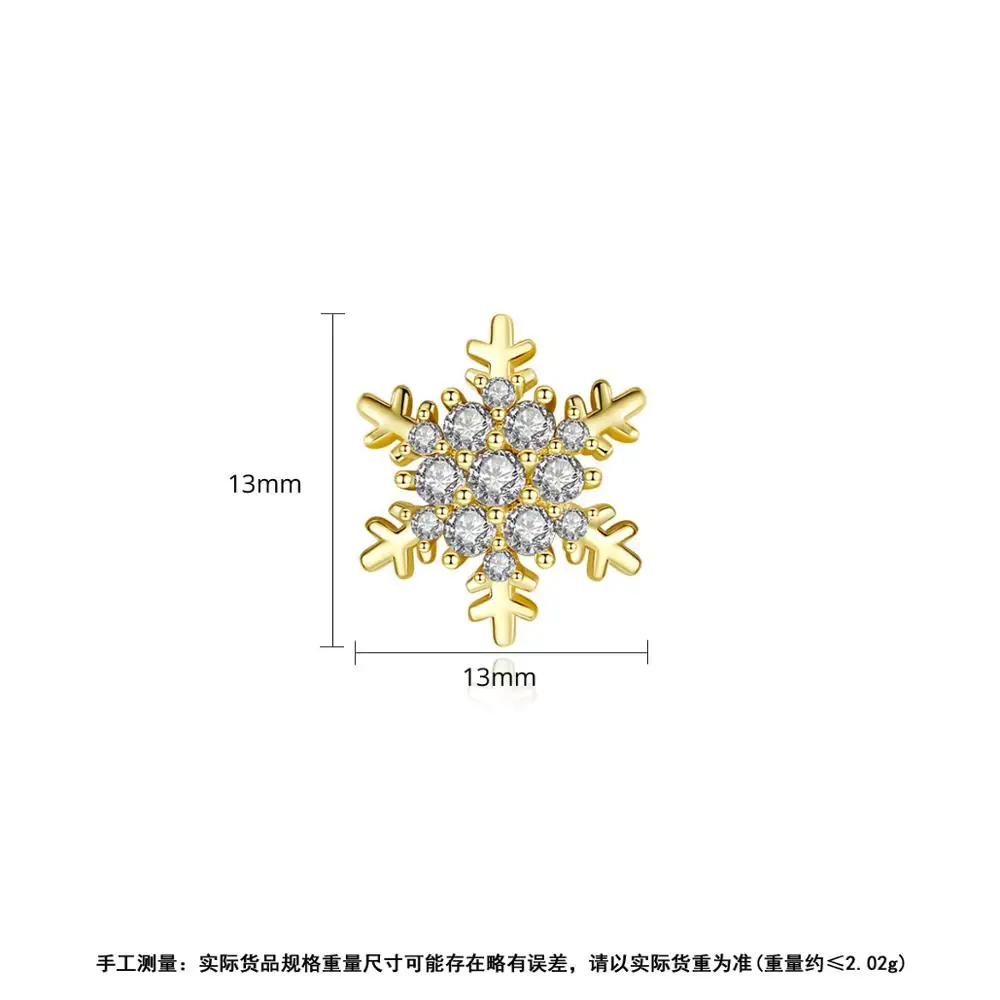 Серьги гвоздики женские с фианитами модное Ювелирное Украшение под золото в