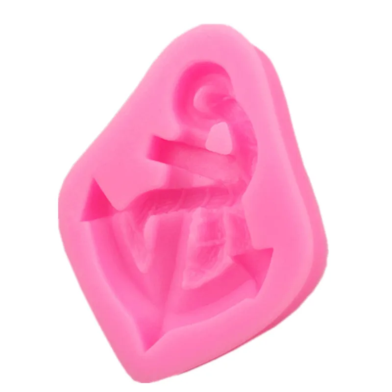 1Pcs Anchor shape silicone soft candy mold cake decorating tool chocolate | Дом и сад