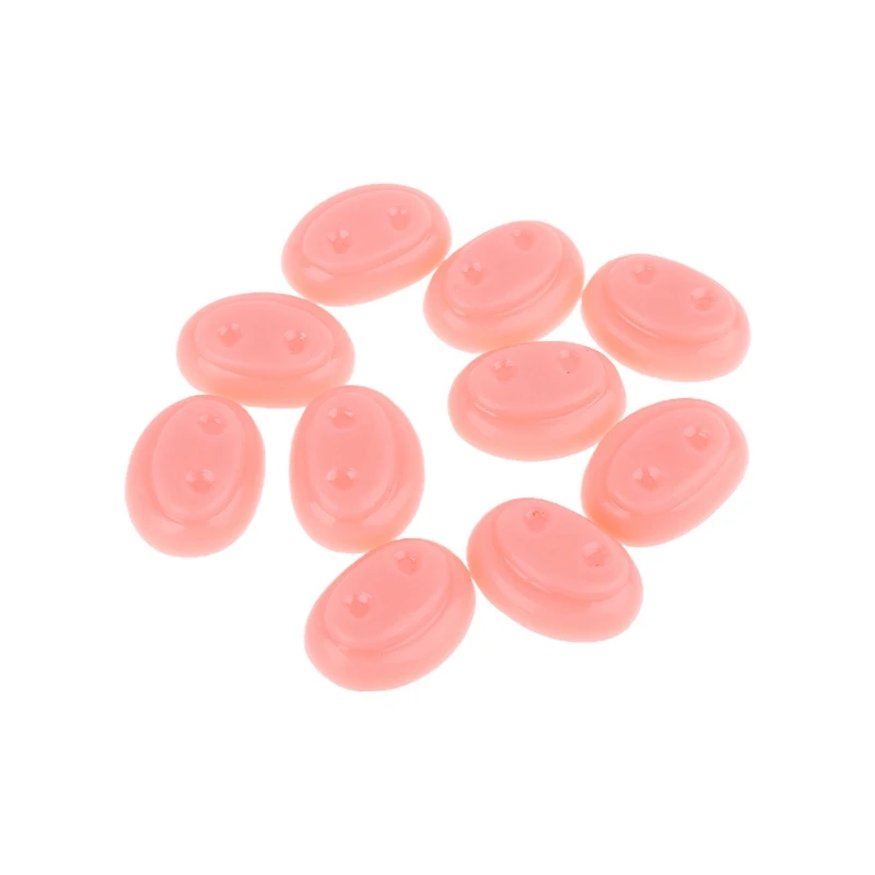 

10 pcs Lovely Simulation Pig Snout Nose Button Exquisite Craft Toys Handmade Tools for Teaching Materials in Schools H055