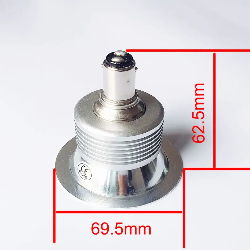 Dimmable AR70 Светодиодный точечный светильник BA15D светодиодный 7 Вт 10 COB 220 в 230 240 В