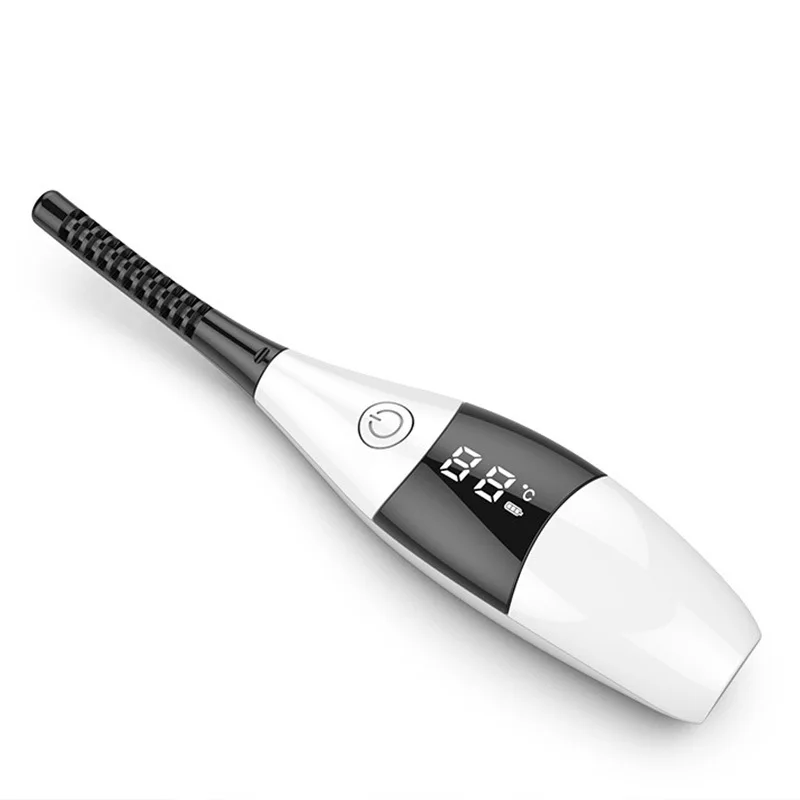 

Simple Mini Electric Curling Eyelash Curler Digital Display Charging Hot Eyelash Tester