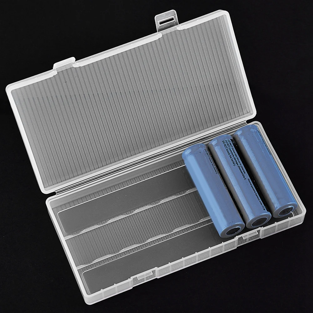 1 шт. портативный прозрачный чехол для батарей держатель Жесткий PP аккумулятор